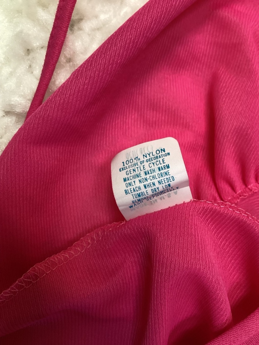 Vintage 100% Nylon Pink Nightgown Negligee - Picture 5 of 12
